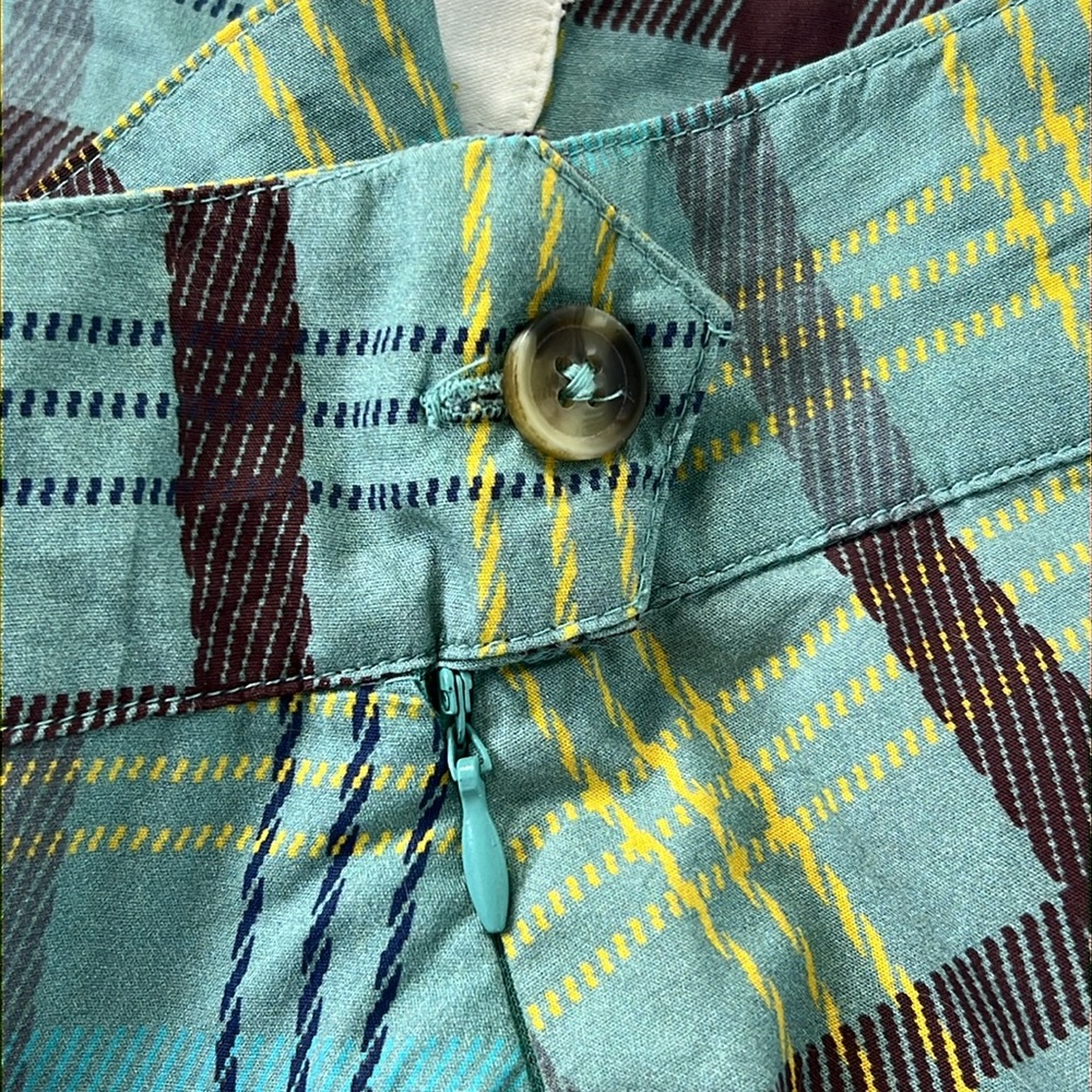 MAEVE Anthro Plaid Pleated Mini Skirt 12 Preppy Fall Academia Tartan Punk NEW - Picture 9 of 17